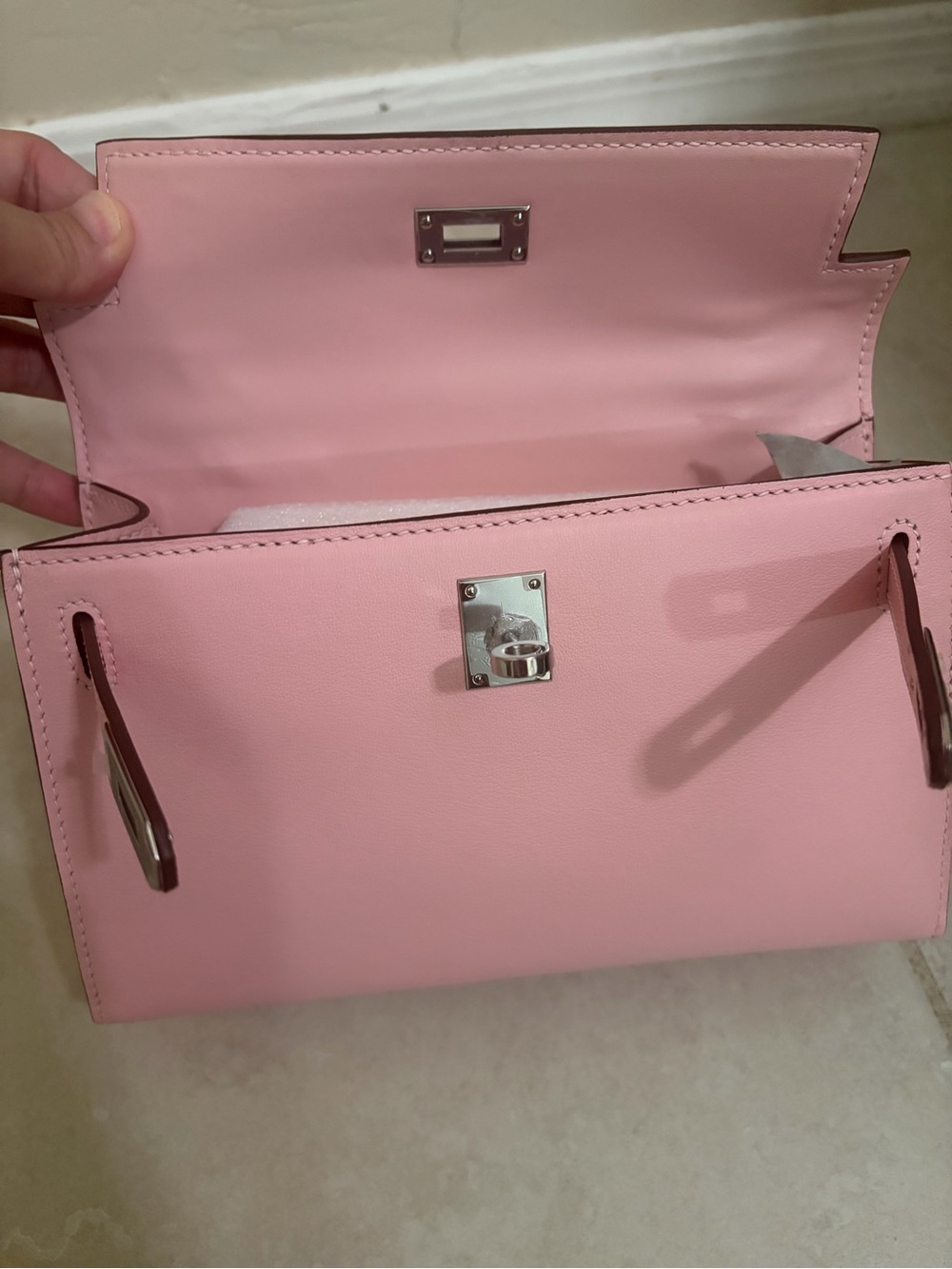 Source Unknown Elegant Pink Top-Handle Women’s Bag - Picture 7 of 7
